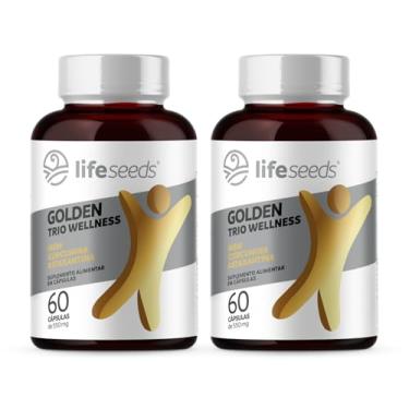 Imagem de GOLDEN TRIO WELLNESS MSM 500mg + Curcumina 130mg + Astaxantina 2mg – 2 Potes – 120 Cápsulas