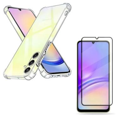 Imagem de Capa Capinha Anti Impacto + Película de Vidro Temperado 3D Compatível Com Samsung Galaxy A25 5G - Bluepink