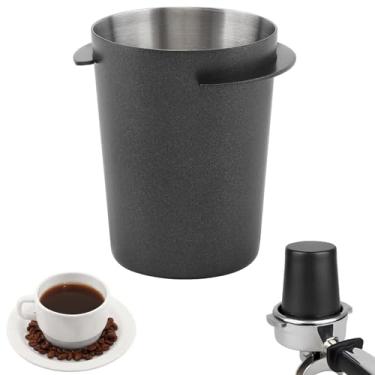 Imagem de Xícara dosadora de café 58 mm, aço inoxidável para dosagem de café expresso, acessórios para máquina de café expresso, peça de alimentador de café em pó, copo de pó compatível com filtro portátil de