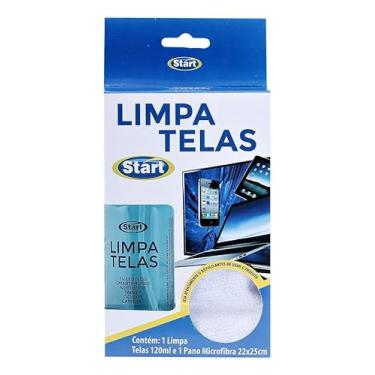 Imagem de Jogo Limpa Telas Pc Notebook 120ml + Pano Microfibra Start