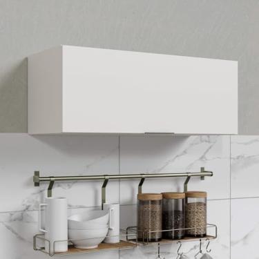 Imagem de Armário Aéreo 1 Porta Basculante Ipanema Cabecasa Madeiramadeira Branco