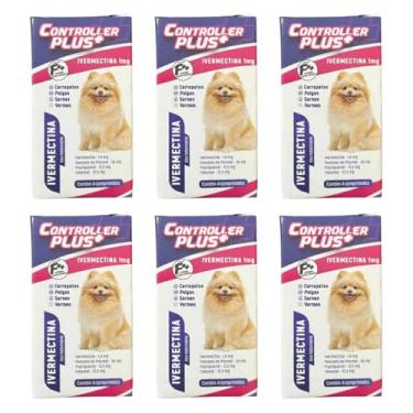 Imagem de Controller Plus - Remédio Anti Pulgas, Carrapatos, Vermes E Sarnas 24 Comp 5kg