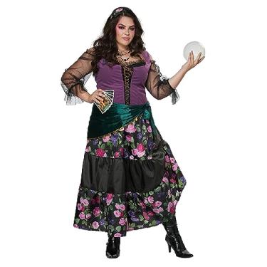 Imagem de California Costumes Fantasia feminina adulta com charmoso místico, Multi, Plus 3X (22-24)