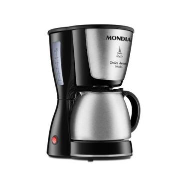 Imagem de Cafeteira Elétrica Mondial Dolce Arome Jarra Inox - 30 Cafés Preta, Pr