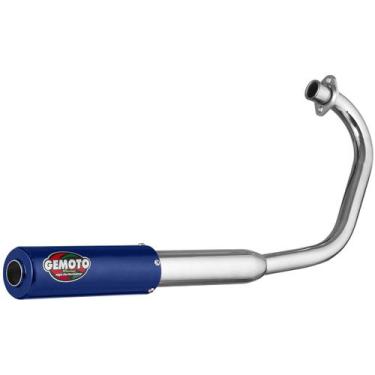 Imagem de Escapamento Escape Gemoto Racing Ybr 125 Factor 2009 - 2015 Cromado Po