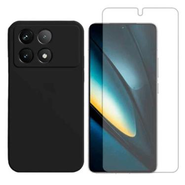 Imagem de Capa Aveludada Compativel Com Xiaomi Poco F6 Pro + Pelicula Hidrogel -