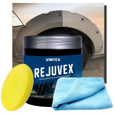 Imagem de Kit Rejuvex 400g Revitalizador de Plásticos +Aplicador+ Pano - VINTEX