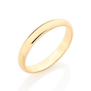 Imagem de Aliança de casamento e noivado fina banhado ouro 3x 24k 18k e 22k rose