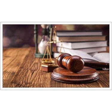 Imagem de Quadro Decorativo Advocacia Direito Advogado Escritórios Salas Moldura