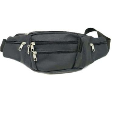 Imagem de Pochete Masculina De Couro Legítimo SO-7Z - PLAT1, Preto