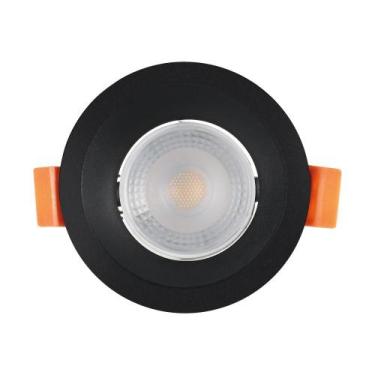 Imagem de Spot de Led Recuado Embutir Redondo 6W Bivolt Preto Blumenau - Blumena