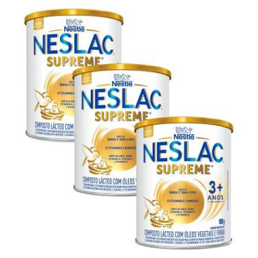 Imagem de Kit 3 Neslac Supreme Composto Lácteo 800g