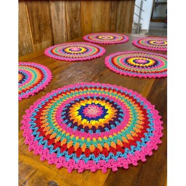 Imagem de Sousplat Descanso de Prato Colorido - Maria Croche Veronez, Colorido