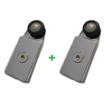 Imagem de 1126 - Roldana tipo carrinho modelo mini semi-convexa para vidro tempe