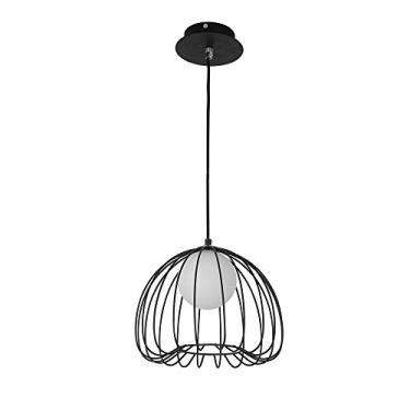 Imagem de Pendente Bella Iluminação Lamp No Voltagev Preto/ Branco