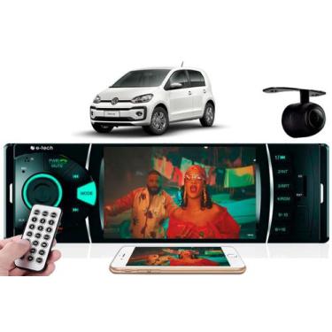 Imagem de Radio Dvd Bluetooth Mp5 Usb 1din Espelhamento Vw Up - etech