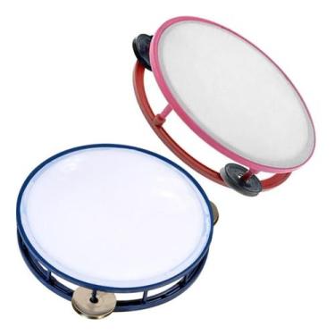 Imagem de 05 Pandeirinho Brinquedo Infantil Musical Pandeiro - Evolvere