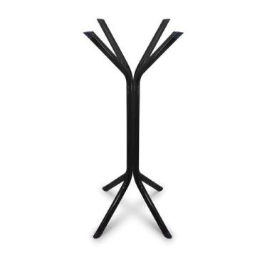 Imagem de Base de Mesa Bistro Turim para Tampos até 70cm - Genus Móveis, Preta