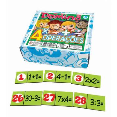 Imagem de Jogo de Dominó Infantil 4 Operações - Simque