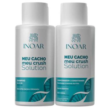 Imagem de Kit Shampoo + Condicionador Meu Cacho Meu Crush Solution Inoar 500ml