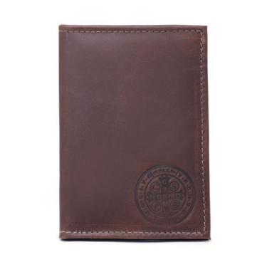 Imagem de Porta Documento CNH RG Couro Divisorias Para Cartoes Plasticos Interno