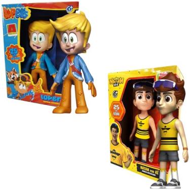 Imagem de Kit Bonecos De Vinil Youtubers Lopers E Natan Por Ai 25cm