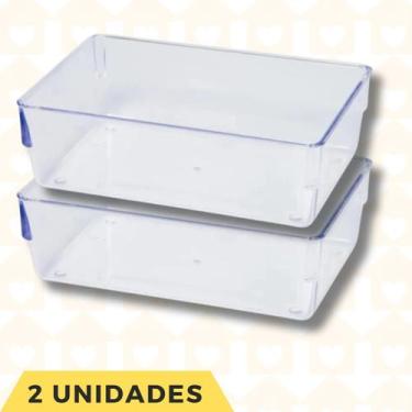 Imagem de Kit Organizadores Grande Multiuso Porta Talheres Acessorios 2 UN - PLA