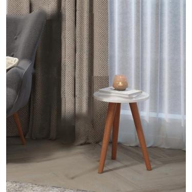 Imagem de Mesinha de Canto Apoio Decoração de Sala Tripé - Colomi