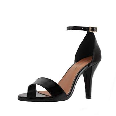 Imagem de Sandália Salto Alto Fino Luiza Sobreira Verniz Preto Mod. 2212