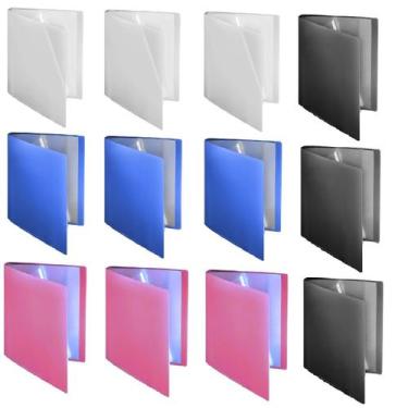 Imagem de 12 Pastas Catálogo Organizador Papel A4 Escritório Trabalho - Fx