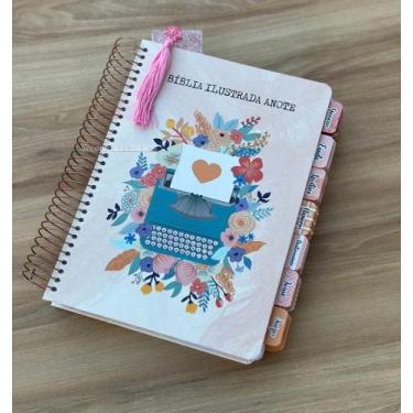Imagem de Bíblia Ilustrada Anote Florescer com abas adesivas + marca paginas
