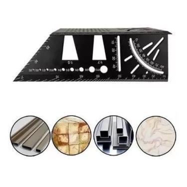 Imagem de Esquadro Com Gabarito Multiuso Mitra 3d Profissional - Minymix