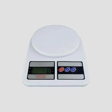 Imagem de Balança Digital Para Cozinha 10kg Prático Resistente Fácil de Usar - E