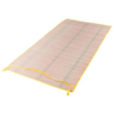 Imagem de Esteira de Praia em Palha Natural com Alça 60cm x 1,80m Belfix, Amarel