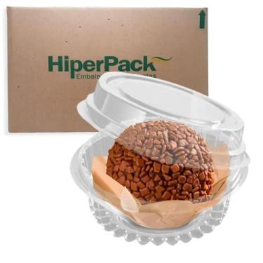 Imagem de Kit 300 Embalagem para Bolo Hiperpack Pet, Marmitinha para bolo e Doci