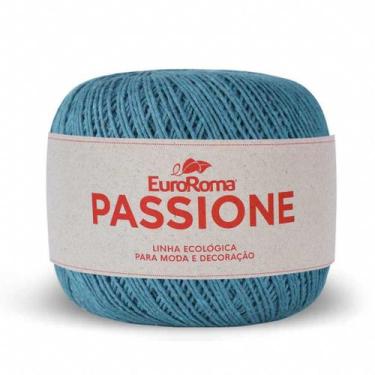 Imagem de Novelo Passione Fio N3 Euroroma Linha com 400 Metros para Crochê, Tric