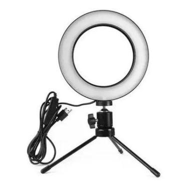 Imagem de Iluminador Ring Ligth Anel Luz 20cm C/ Tripé 20cm t - sem