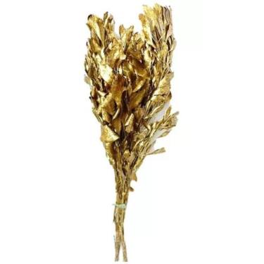 Imagem de Buque Folhagem Carne De Vaca Dourado Decoração Desidratado - FLORA FUL