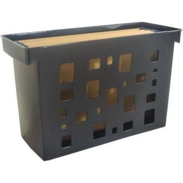 Imagem de Arquivo Movel Dellocolor Com 06 Pastas Suspensas Preto Dello