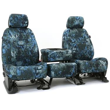 Imagem de Skanda Capa de assento personalizada projetada para modelos Ford selecionados: 1 fileira, tecido Neosupreme, Kryptek Neptune Solid