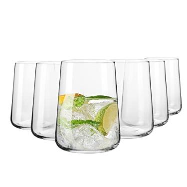 Imagem de Krosno Glasses for water, drinks and juices | Elegant design | Lead-free glass | Set of 6 | 490 ml | Ideal for home, restaurants and parties | Dishwasher safe
