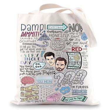 Imagem de BWWKTOP Sacola Nick Miller para fãs Schmidt Presente Nick Miller Bolsa de compras Jessica Merch, Húmido, One Size
