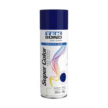 Imagem de Tinta Spray Uso Geral 350ml 250G - Tekbond Azul Escuro