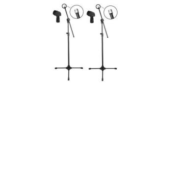 Imagem de Kit Com Dois Pedestais De Microfone Rmv Psu0142 + Cachimbo