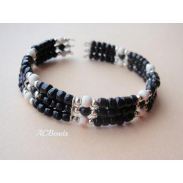 Imagem de Pulceira missangas preta - Soft
