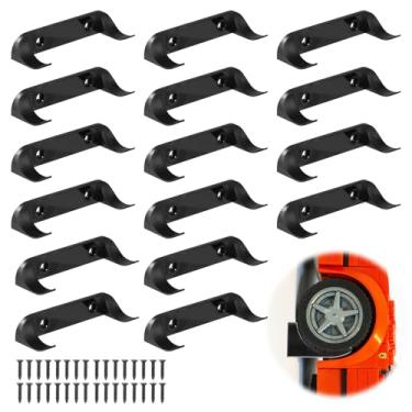 Imagem de 16pcs Car Wall Mount Display for Cars, Vertical Car Display Wall Mount Sturdy Wall Mount Sturdy Wall Bracket for Brick Model Car-Display Compatible with Lego Speed Champion