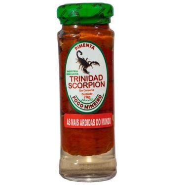 Imagem de Pimenta Trinidad Scorpion Conserva 70g Mais Ardidas Mundo - Fogo Minei