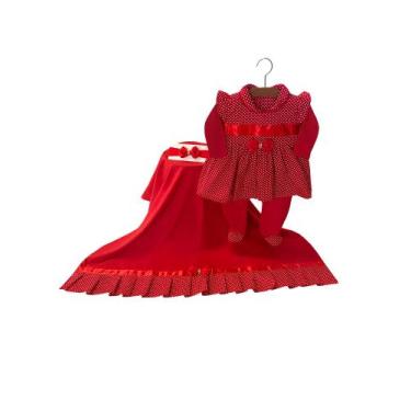 Imagem de Saida maternidade encantada de poa vermelha - PEQUENO ANJO, Vermelho, 