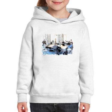 Imagem de Moletom Infantil Coworking - Foca na Moda, Branco, 4