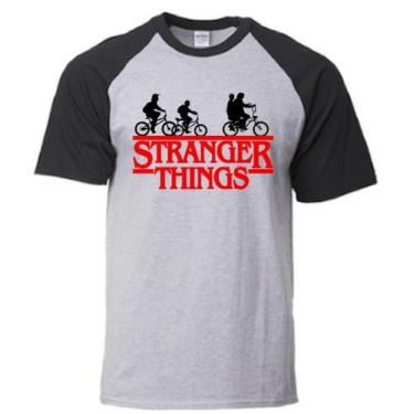 Imagem de Camiseta Stranger Things - Alternativo basico, Cinza-Preto / G